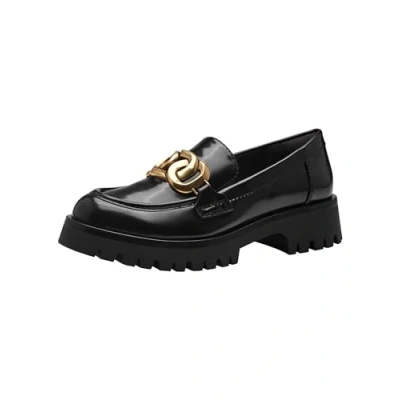 Abbildung von Tamaris Slipper, Damen, Größe: 39, Black brush Hochwertiges lederimitat