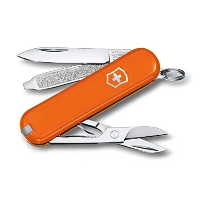 Abbildung von Victorinox Schweizer Taschenmesser, Klein, Classic SD, Multitool, Swiss Army Knife mit 7 Funktionen, Klinge, Nagelfeile, Schraubendreher