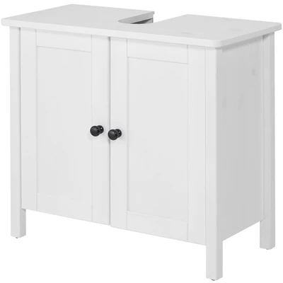 Abbildung von welltime Waschbeckenunterschrank &quot;Sylt&quot;, Badmöbel im Landhaus Stil, Breite 64 cm, aus Massivholz