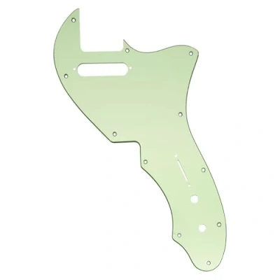 Abbildung von Musiclily Pro 11 Löcher Gitarren Schlagbrett Pickguard für USA Fender 69 Tele Thinline Style E Gitarre, 3 lagig Mint Green