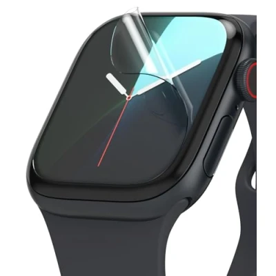 Abbildung von Ringke Dual Easy Film [3 Stück] Kompatibel mit Apple Watch 10 46mm Schutzfolie, Volle Abdeckung Klar Displayfolie