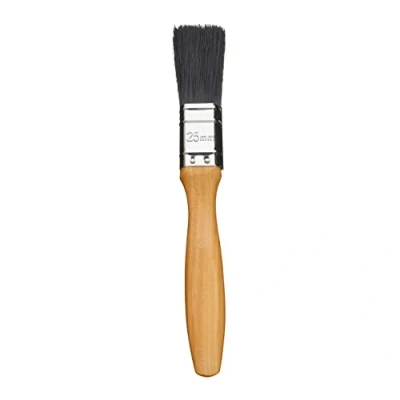 Abbildung von Fit For The Job 25mm Profi Pinsel für glattes Finish Streichen mit Dispersions , Glanz und Satinfarben auf Wänden, Decken, Möbeln, Holz Metall