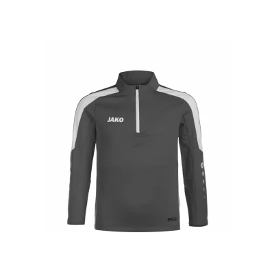 Abbildung von JAKO Power Ziptop Fleecepullover für Kinder, Größe: 152, Steingrau