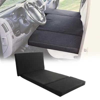 Abbildung von OMAC Camper Bett Fahrerhausbett Matratze für FIAT Ducato 2006 2025 Polyester Schwarz