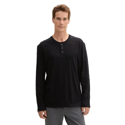 Abbildung von TOM TAILOR Henleyshirt, mit Henley Ausschnitt