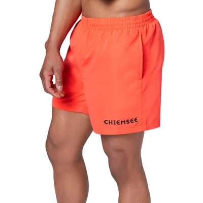 Abbildung von Chiemsee Badehose Herren blau I Regular Fit Badeshorts mit elastischem Bund &amp; Kordel Schnelltrocknend, Mesh Innenslip Taschen Schwimmhose in der Farbe Grenadine, Größe XL