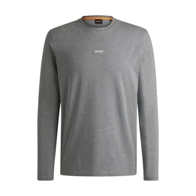 Abbildung von BOSS Tchark Langarmshirt, Herren, Größe: Medium, Light pastel grey