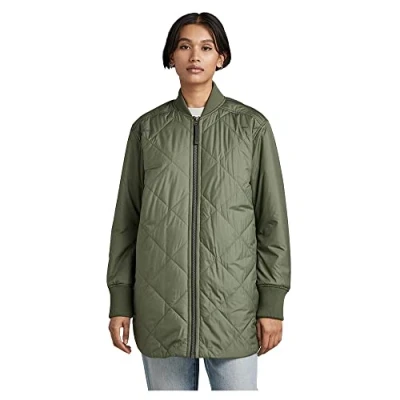 Abbildung von G STAR RAW Damen Padded Bomber Collar Jacke, Grün (lt hunter D22045 B958 8165), M