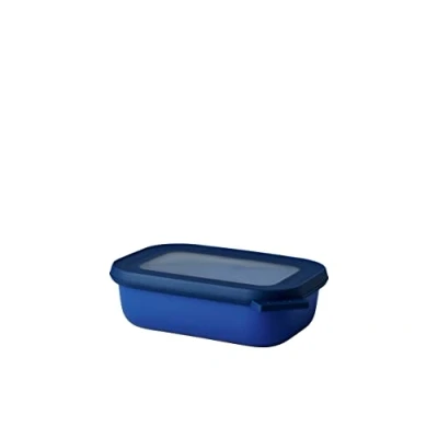 Abbildung von Mepal Multi Bowl Cirqula Rectangular Vorratsdose mit Deckel Geeignet als Luftdichte Aufbewahrungsbox für den Kühlschrank, Mikrowellengeschirr &amp; Frischhaltedosen 500 ml Vivid Blue