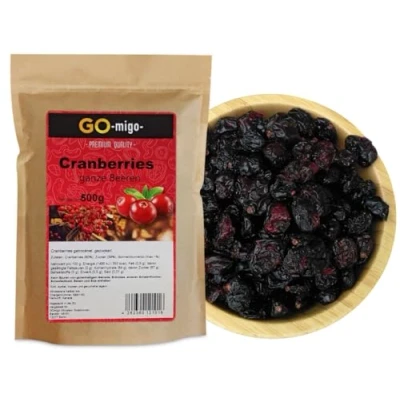 Abbildung von 0,5kg Cranberries ganze beeren Top Qualität 500g