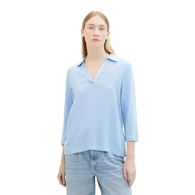 Abbildung von TOM Tailor Bluse, Damen, Größe: Medium, Light fjord blue