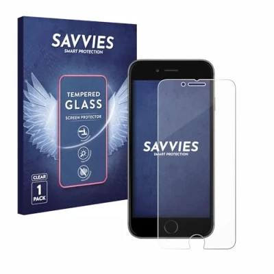 Abbildung von Savvies Panzer Schutz Glas für Apple iPhone 6S 9H Hartglas, Anti Fingerprint, Displayschutz