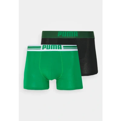 Abbildung von Puma Placed LOGO 2 PACK Panties, Herren, Größe: Small, Green/black