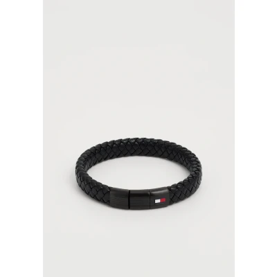 Abbildung von Tommy Hilfiger Rounded Braided Armband, Herren, Größe: One Size, Black