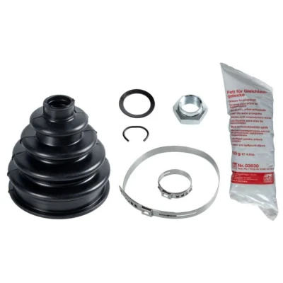 Abbildung von FEBI BILSTEIN 03629 Achsmanschette Vorderachse, radseitig Gummi VOLKSWAGEN: Passat B3/B4 Limousine, Variant, AUDI: 80 B3, 90 B3