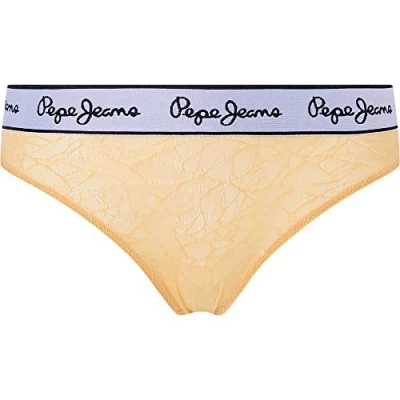 Abbildung von Pepe Jeans Damen Mesh Thong Bikini Style Underwear, Yellow (Yellow), XS
