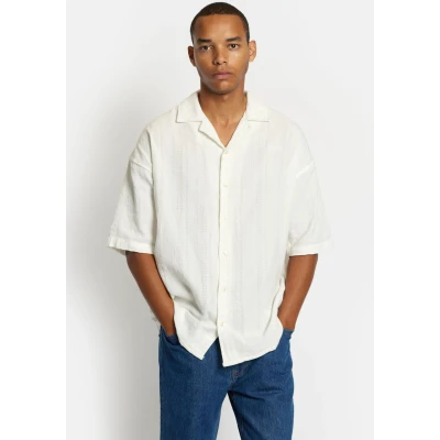 Abbildung von Denim Project Dptextured Cuban Hemd, Herren, Größe: Medium, Offwhite