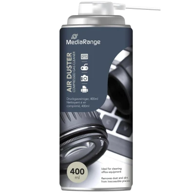 Abbildung von MEDIARANGE Air Duster zum Reinigen von Tastaturen, PC Gehäusen, Kopierern, Druckern, Faxgeräten 400ml