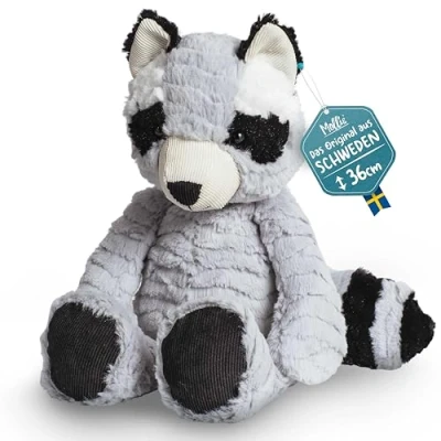Abbildung von Mollis Kuscheltier Kuschelwaschbär 36 cm Plüschtier Waschbär Kinder weiches Stofftier für und Babys
