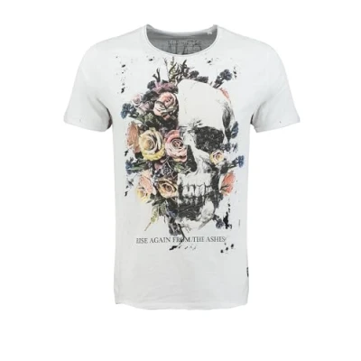Abbildung von Key Largo Rising Round Tshirt print, Herren, Größe: XL, White