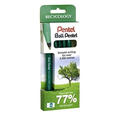Abbildung von Pentel R50 Tintenroller, 4 Stück, Schwarz