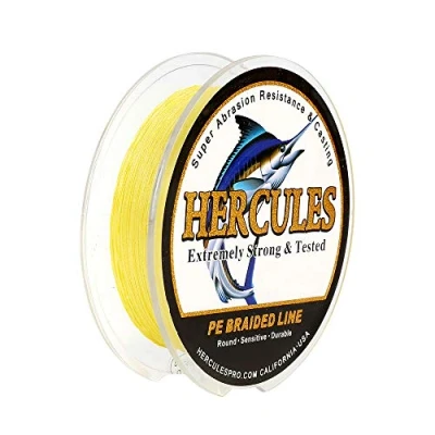 Abbildung von HERCULES Super Cast 100m 2000m 109 2196 Yards Geflochtene Angelschnur 6lb 100lb Test für Salzwasser Süßwasser PE Geflecht Fischdraht Superline 4 Stränge