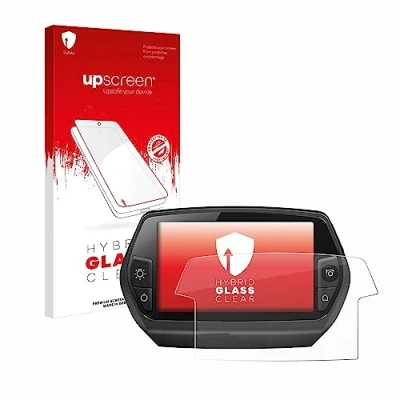 Abbildung von upscreen Schutzglas für Bosch Nyon 2014 Schutzfolie, Glas Folie [Klar, 9H Panzerschutz, Anti Fingerprint]