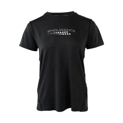 Abbildung von Endurance Funktions Wange Melange Tshirt print, Damen, Größe: 40, 1001a black