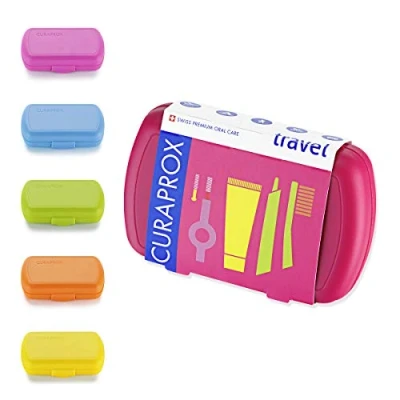 Abbildung von Curaprox Travel Set Zahnbürste + Zahnpasta 2 Bürsten, mehrfarbig