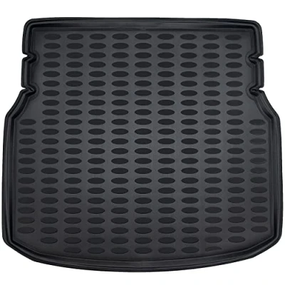 Abbildung von ELMASLINE Kofferraumwanne für Mercedes Benz C Klasse W204 2007 2014 (Limousine) Extra hoher 5cm Rand 3D Gummi Kofferraummatte
