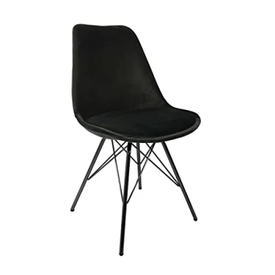 Abbildung von Kick Collection Esszimmerstühl Velvet Samt Schwarz Modern und Hochwertig Hochwertige Materialien Erhältlich in vielen Farben