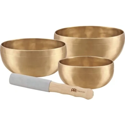 Abbildung von Sonic Energy Klangschalen Set Universal Series 500/700/750 g Für Meditation &amp; Klangheilung Inkl. Hülle, Filzring Reiber (SB U 1950)
