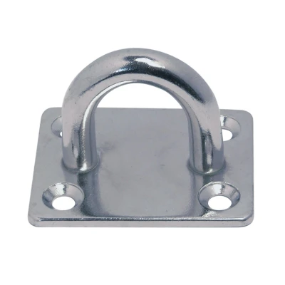 Abbildung von Decksplatte eckig 50 x 40 mm Bügel 8 Edelstahl 304 (A2)
