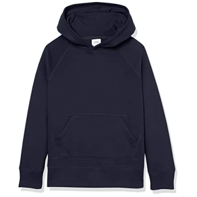 Abbildung von Amazon Essentials Mädchen Sweatshirtpullover mit Kapuze, Marineblau, 8 Jahre