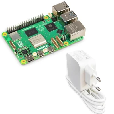 Abbildung von Raspberry Pi 5 4GB Starter Kit/USB C Netzteil/Weiß