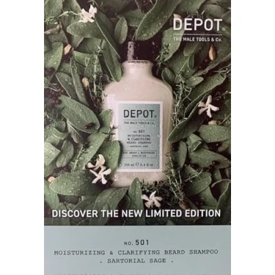 Abbildung von DEPOT 501 Moisturizing &amp; Clarifying Beard Shampoo