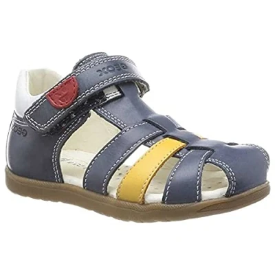 Abbildung von Geox B MACCHIA Boy Sandal, Navy/DK Yellow, 20 EU Schmal