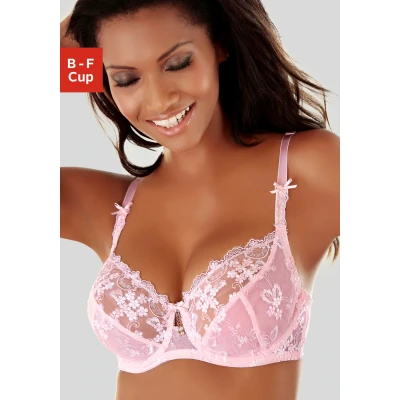 Abbildung von Lascana Bügel BH, Damen, Größe: 100E, Rosé creme
