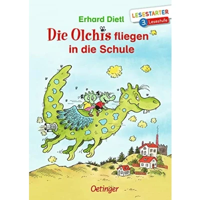 Abbildung von die Olchis fliegen in Schule: Lesestarter. 3. Lesestufe. Lustiges Kinderbuch zum Lesen lernen mit der beliebten Reihe für Erstleser ab 8 Jahren