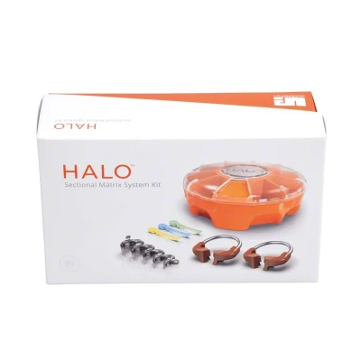 Abbildung von Halo Sectional Matrizensystem Kit Bänder Original Mini 2 x Universal Matrizenringe, 5 Matrizenbänder 3,5 mm,