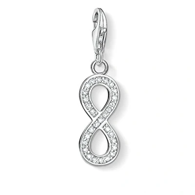 Abbildung von Thomas Sabo Damen Charm Anhänger Unendlichkeitszeichen Club 925 Sterling Silber 1132 051 14