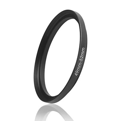 Abbildung von Ares Foto® Step Up Filteradapter Adapter Ring. CNC gefrästes Aluminium. Kompatibel mit Objektiven Aller Hersteller: Canon Sony Nikon Fujifilm Olympus Pentax Leica Tamron Sigma (49mm 52mm)