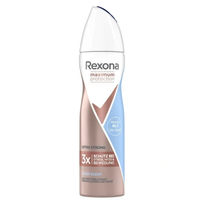 Abbildung von Rexona Maximum Protection Anti Transpirant Spray Clean Scent mit zuverlässigem Schutz gegen starkes Schwitzen und Körpergeruch 150 ml 1 Stück