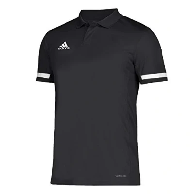 Abbildung von adidas Herren Team 19 Polo Shirt Hemd, Schwarz Weiss, S