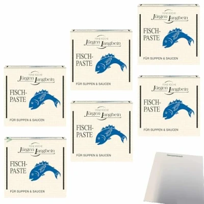 Abbildung von Jürgen Langbein Fisch Suppen Paste 6er Pack (6x50g Packung) + usy Block