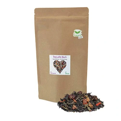 Abbildung von TeaLaVie Hausmischung Schwarz Grün Tee lose Black umweltfreundlicher Nachfüllpack 160g Refill loser Schwarzer Grüner