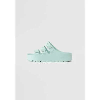 Abbildung von Birkenstock Florida III Hausschuh, Damen, Größe: 36, Surf green Schuhe