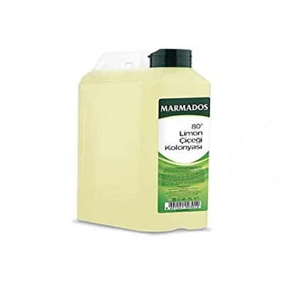 Abbildung von MARMARA MARMADOS Kolonya Zitrone 1Liter Türkisches Duftwasser im Mini Kanister After Shave Desinfizierend Rasierwasser Kölnisch Wasser traditionell türkisch Eau de Cologne Lemon