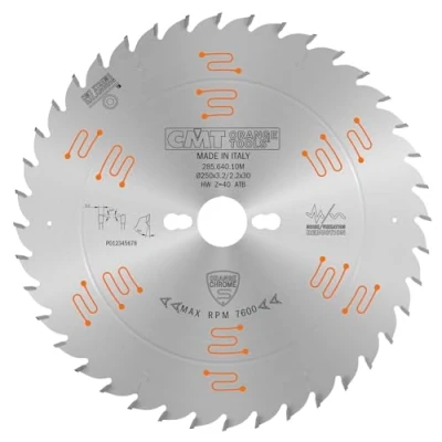 Abbildung von CMT ORANGE TOOLS 285.860.11M KREISSÄGEBLÄTTER CHROME HW 260X2.5/1.8X30 Z60 ATB 5NEG