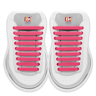 Abbildung von INMAKER Silikon schnürsenkel Ohne Binden, Elastische für Kinder und Erwachsene, Gummi Sportschuhe Laufschuhe